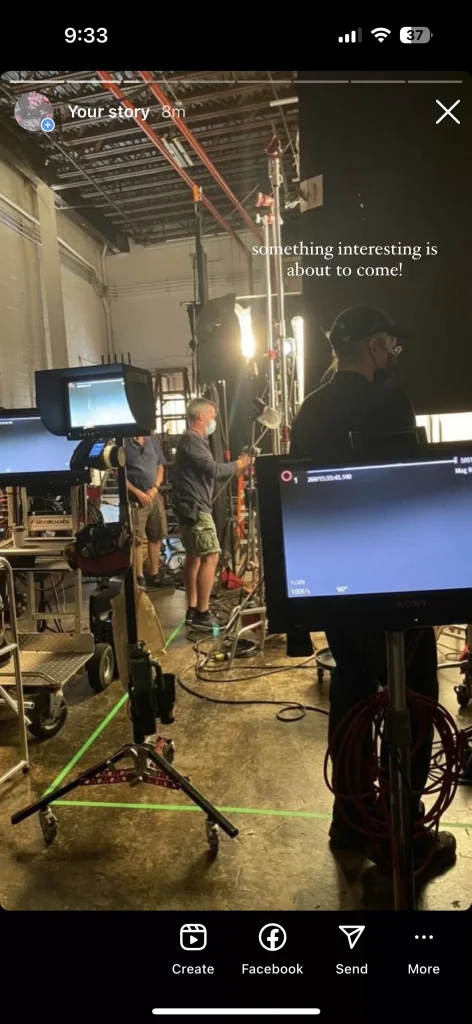 Authentic Instagram Stories showing behind the scenes content