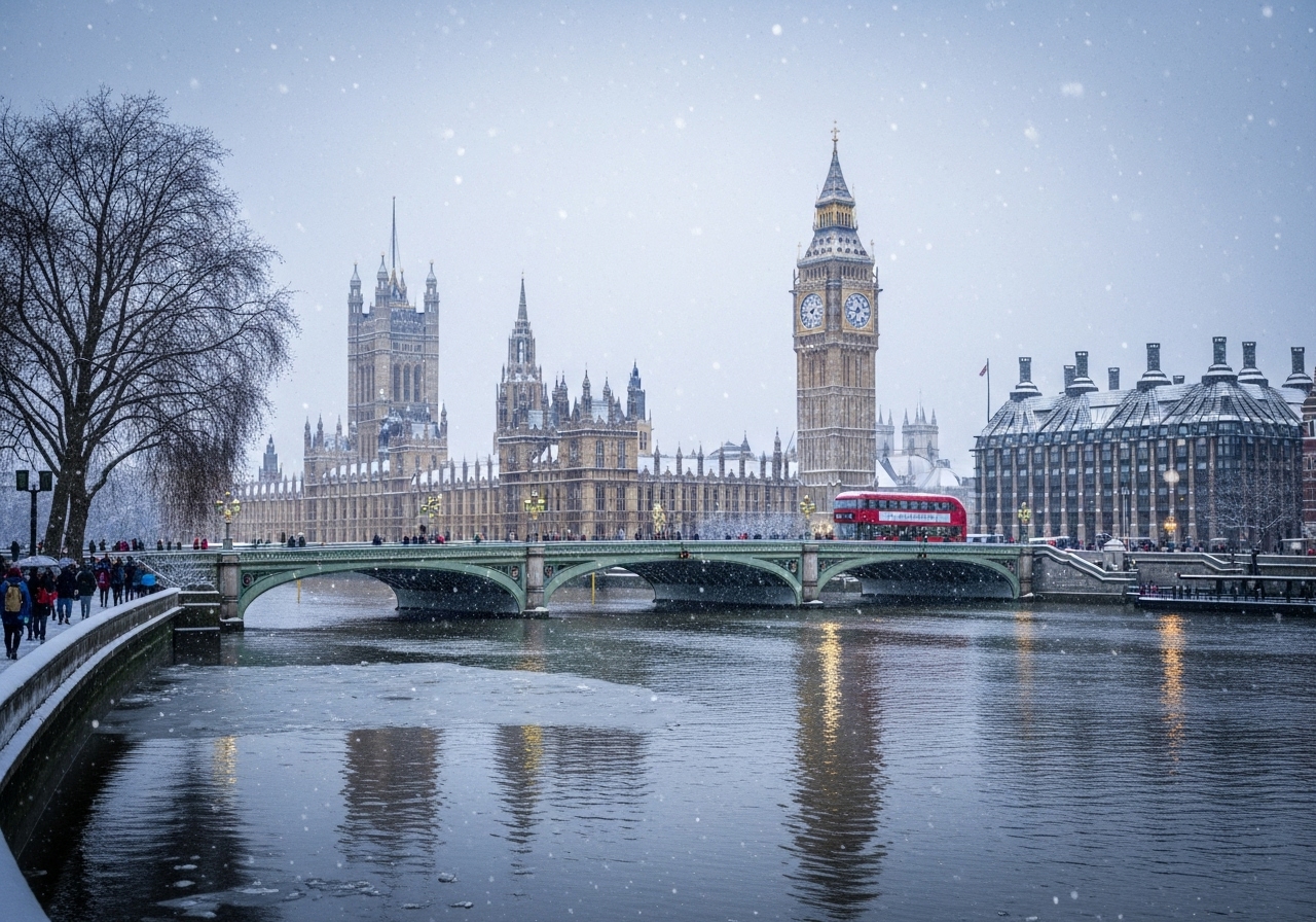 London, England Festive, Lively, and Full of Lights