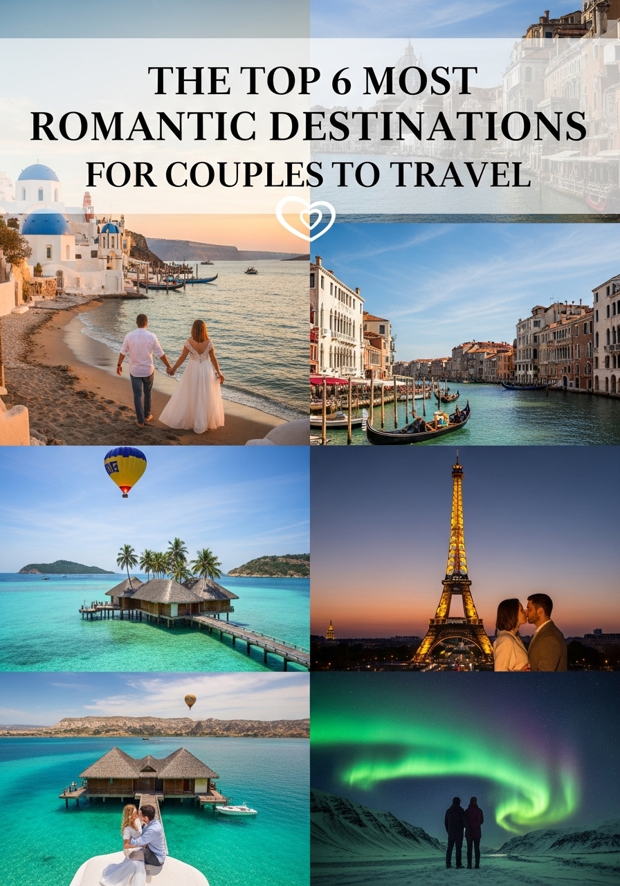 The Top 6 Most Romantic Destinations for Couples to Travel