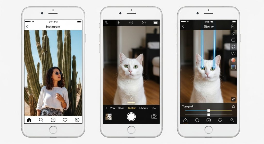 Ultimate guide to Instagram Stories showing story interface and content creation