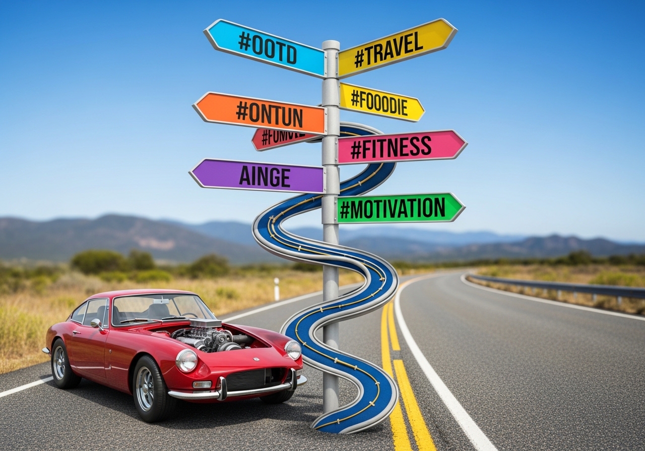 Hashtags Are the Road Signs, Not the Engine