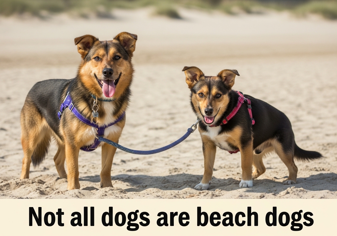 Not all dogs are beach dogs.