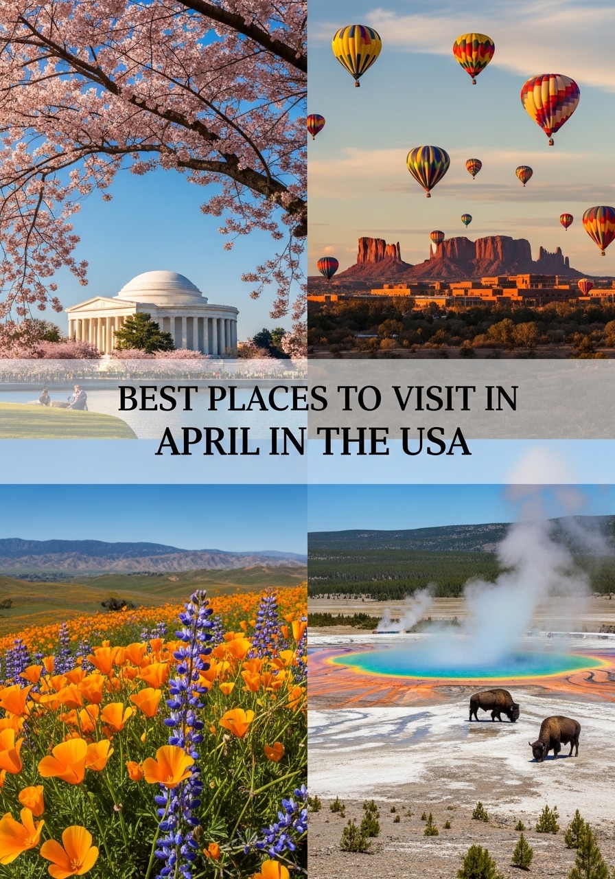 Best Places to Visit in April in the USA