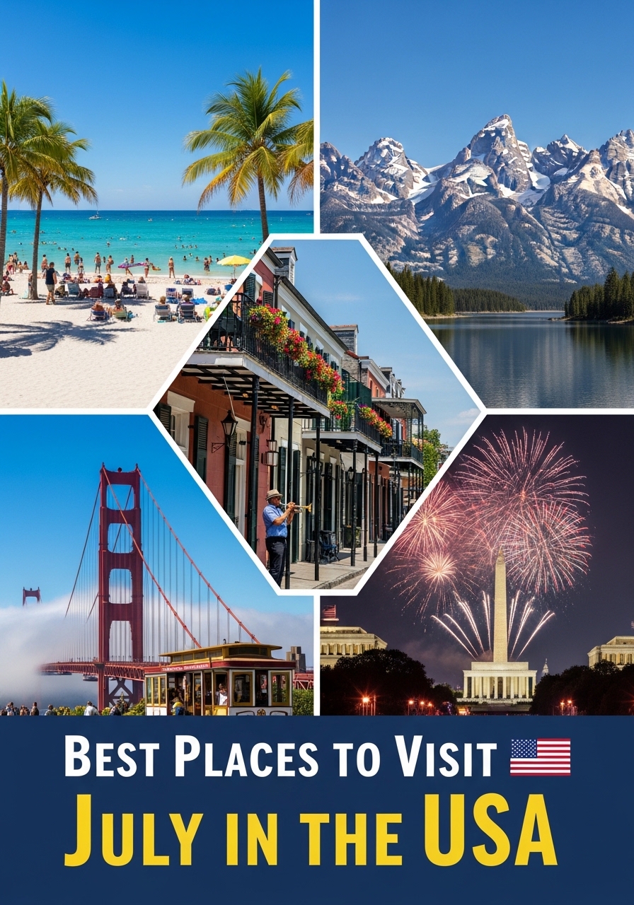 Best Places to Visit in July in the USA