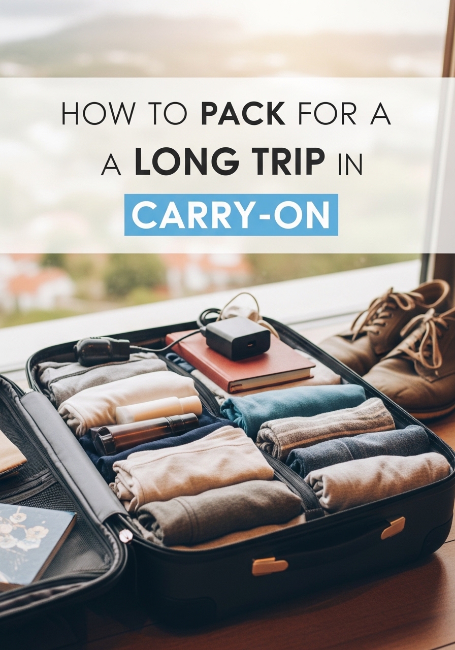 How to Pack for a Long Trip in a Carry-On
