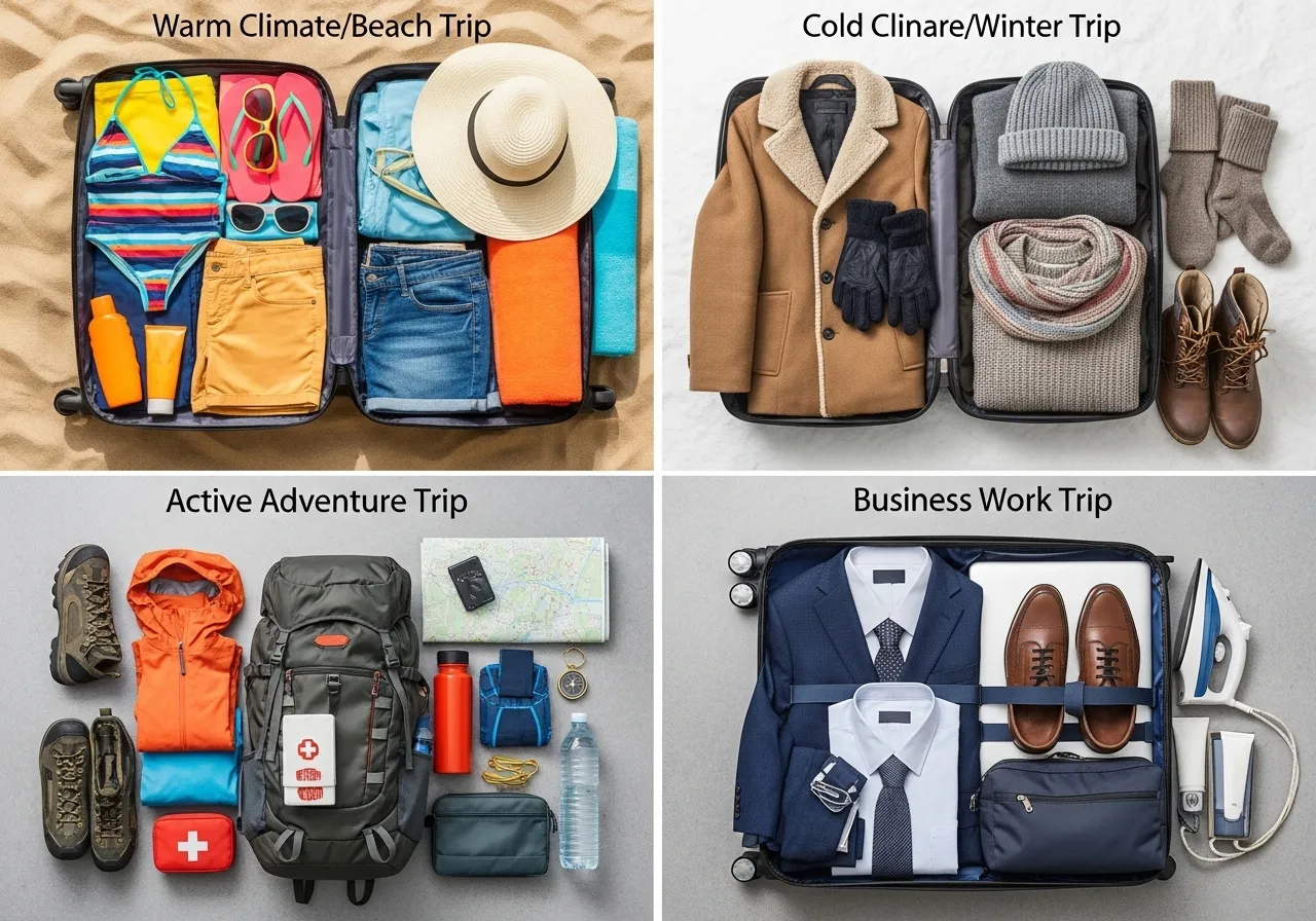 Packing for Different Climates and Trip Types