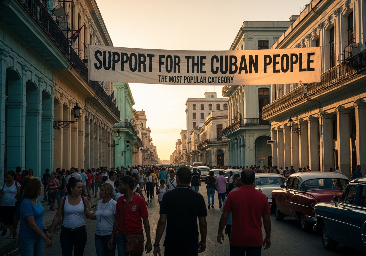 The Most Popular Category: Support for the Cuban People