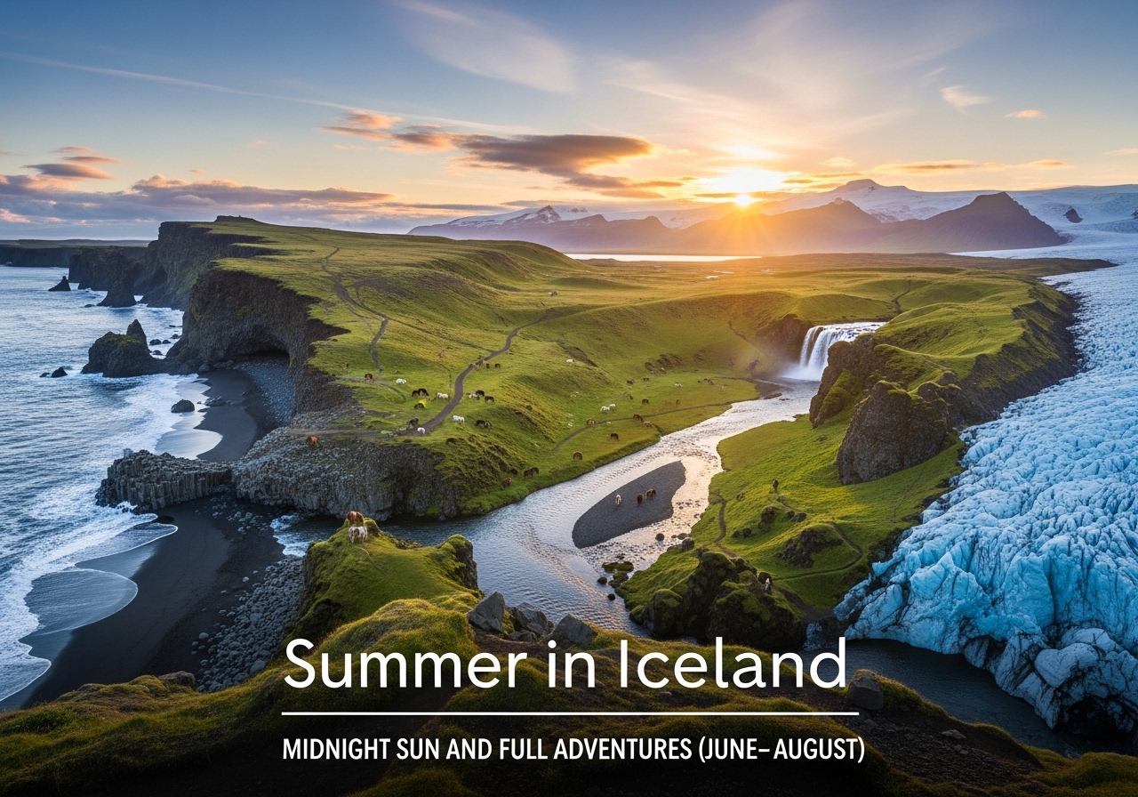 Summer in Iceland: Midnight Sun and Full Adventures (June–August)