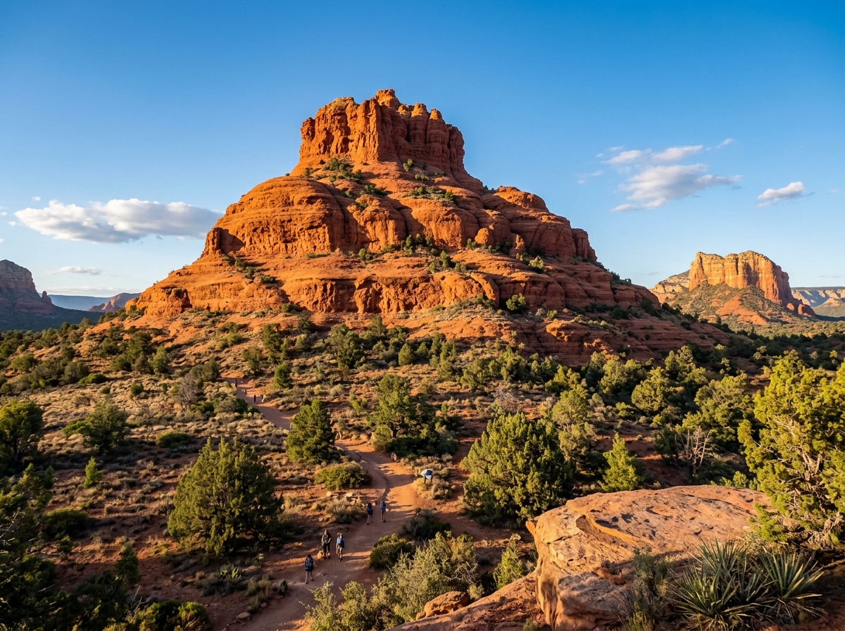 Bell Rock is the large red dome