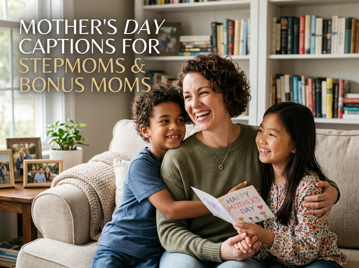 Mother's Day Captions for Stepmoms and Bonus Moms