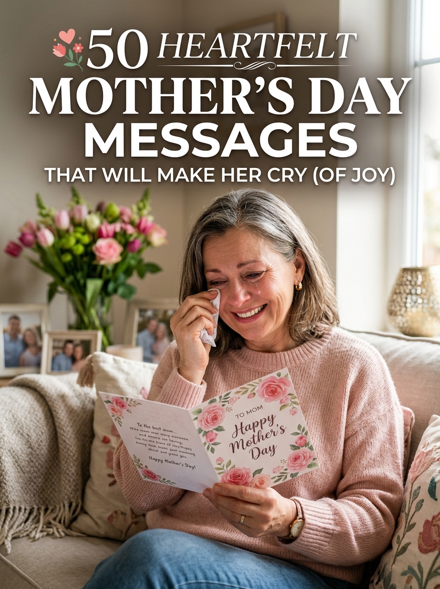 50 Heartfelt Mother's Day Messages That Will Make Mom Cry