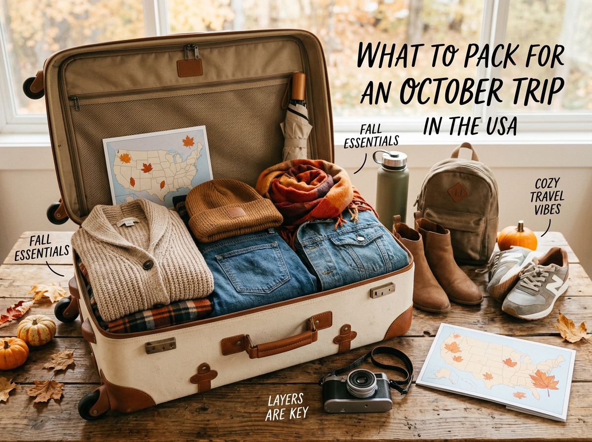What to Pack for an October Trip in the USA