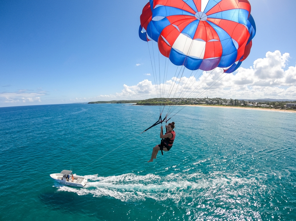 Parasail Over the Ocean