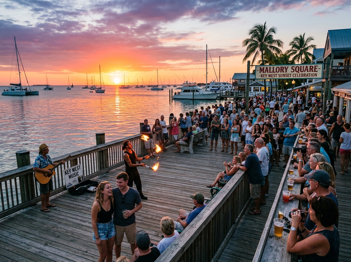 Watch the Sunset at Mallory Square