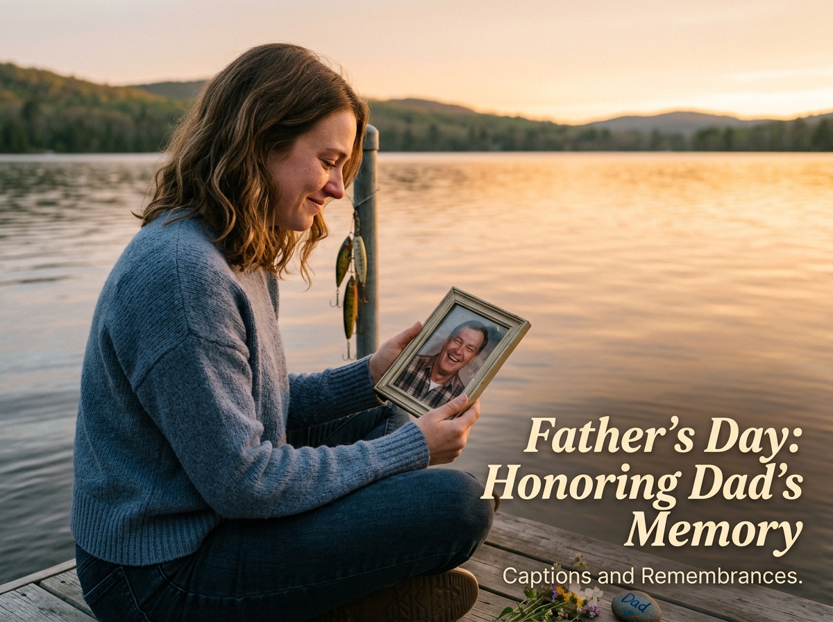 Father's Day Captions for a Dad Who Passed Away