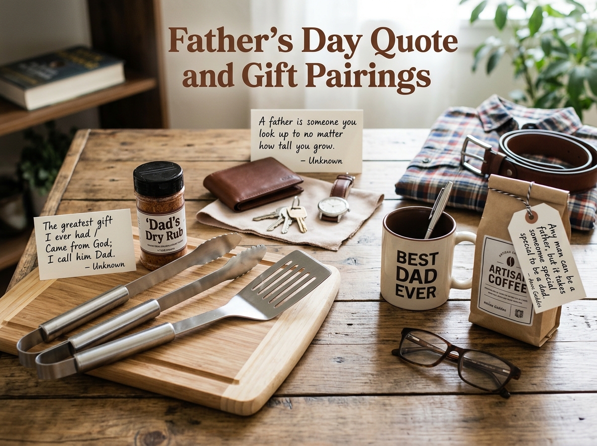 Father’s Day Quote and Gift Pairings