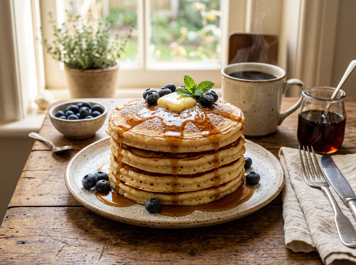 Pancakes with Maple Syrup