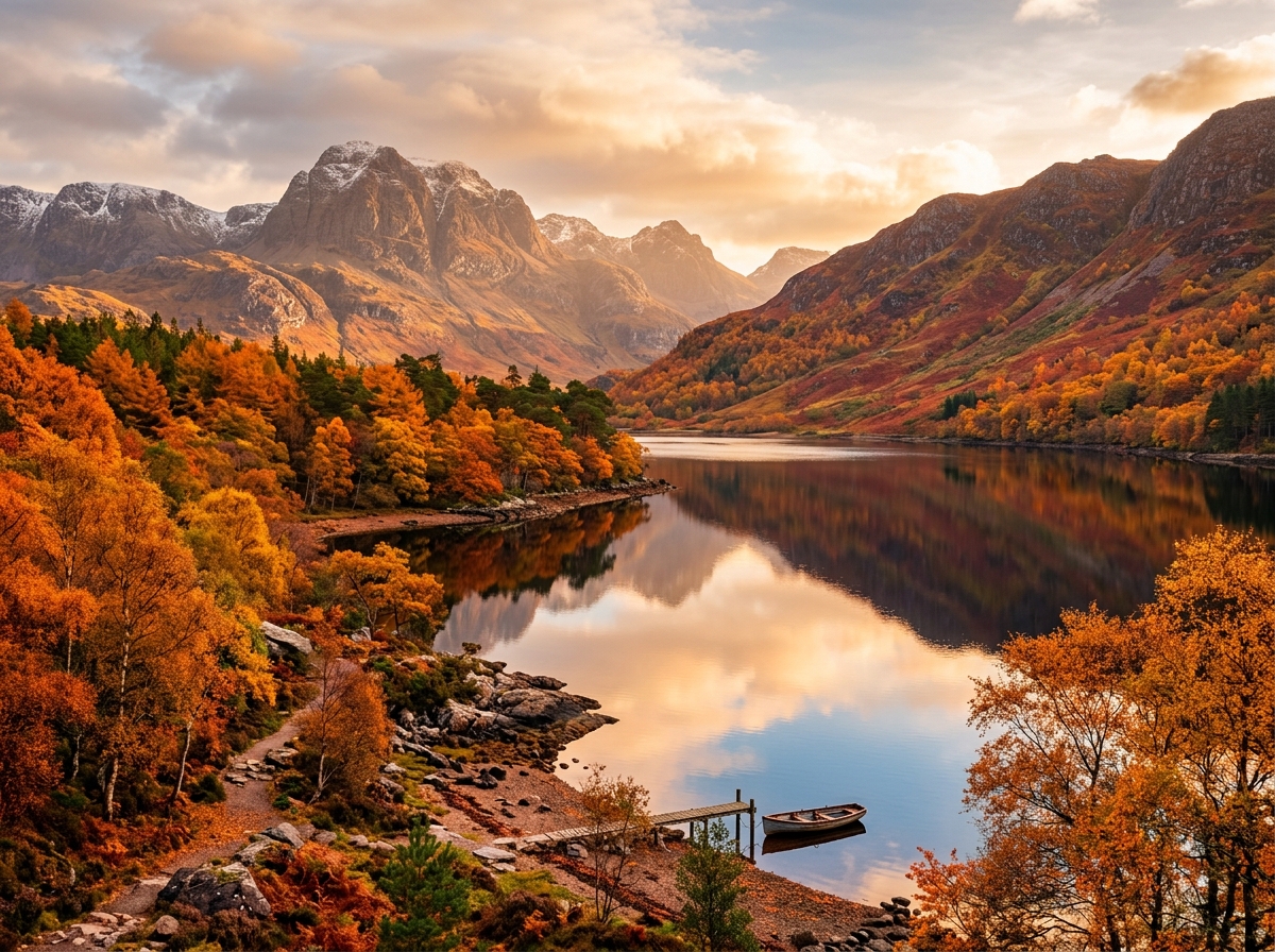 Scottish Highlands in autumn