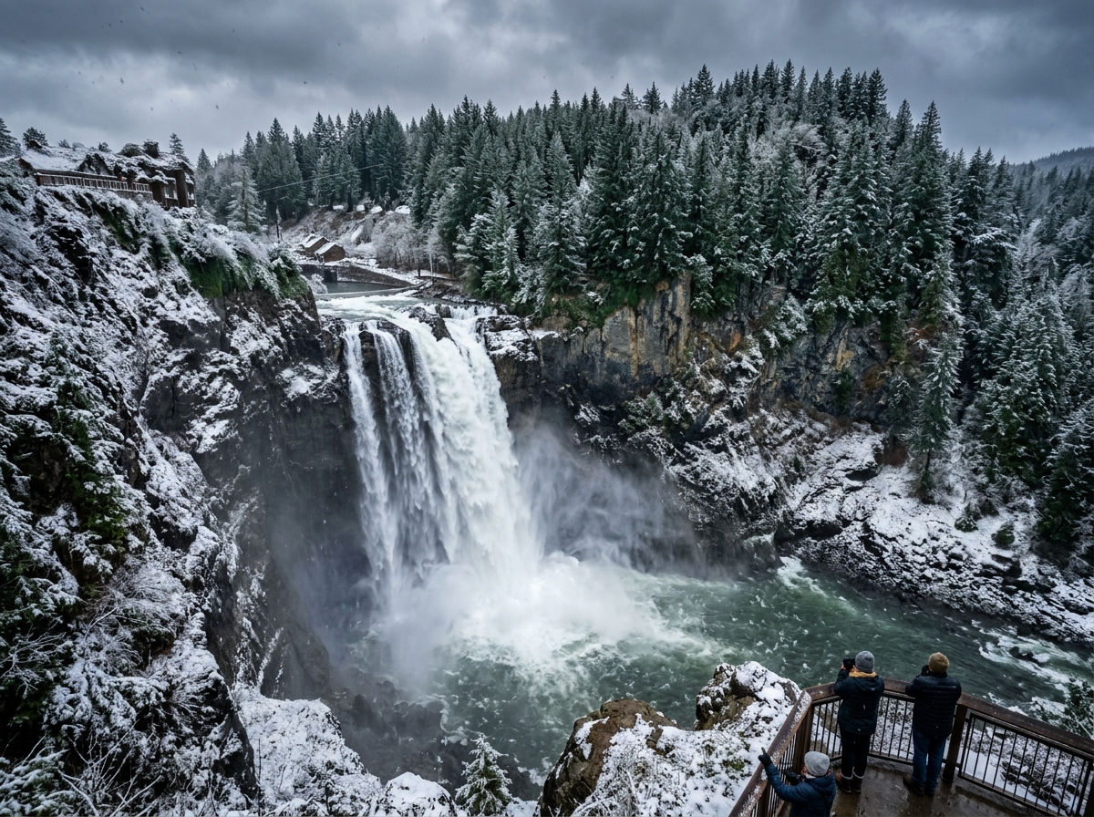 Snoqualmie Falls Winter