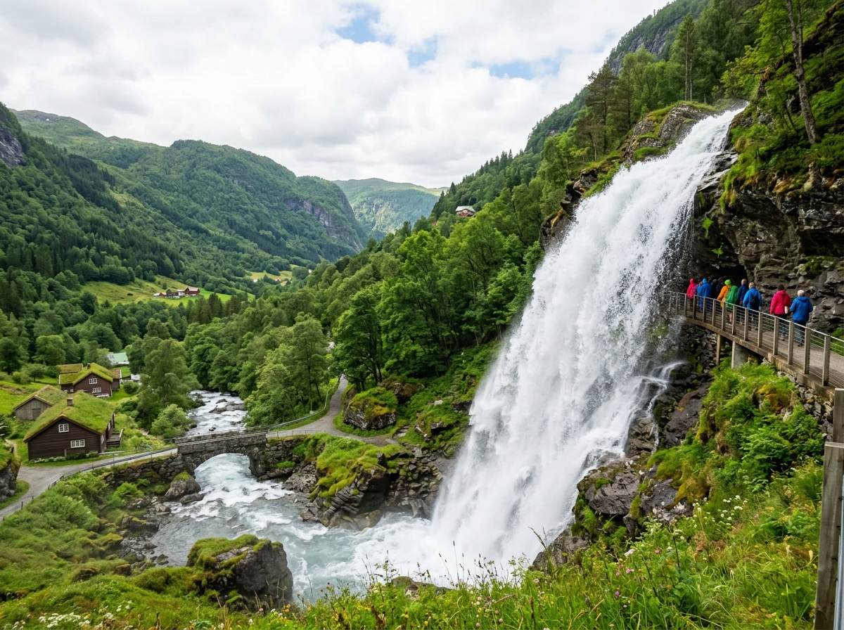 Steinsdalsfossen waterfall