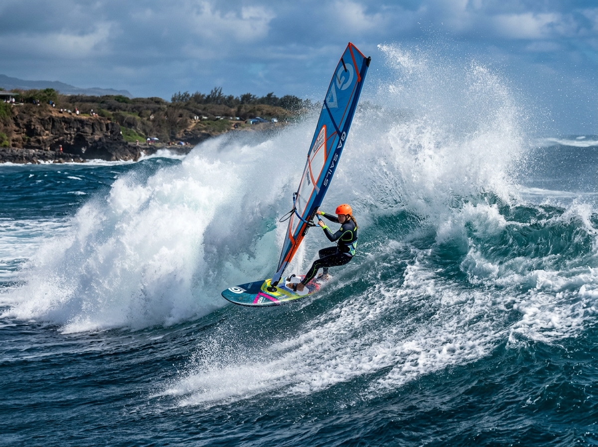 Windsurfing at Ho'okipa