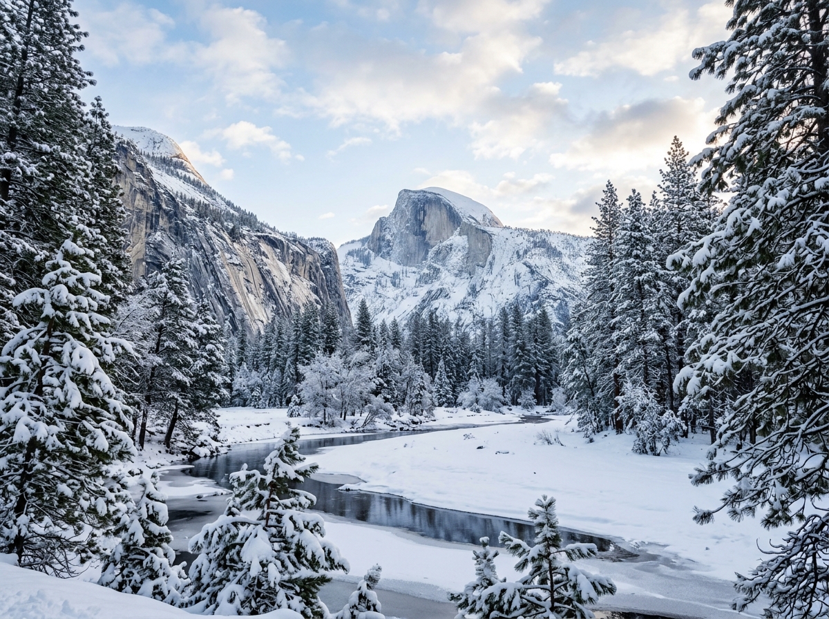 Snow Covered Yosemite