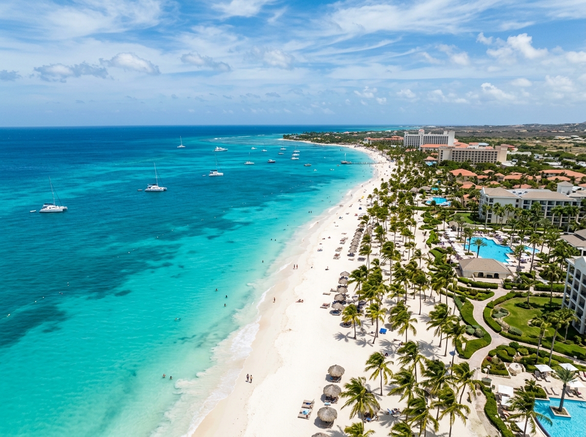white sandy beach