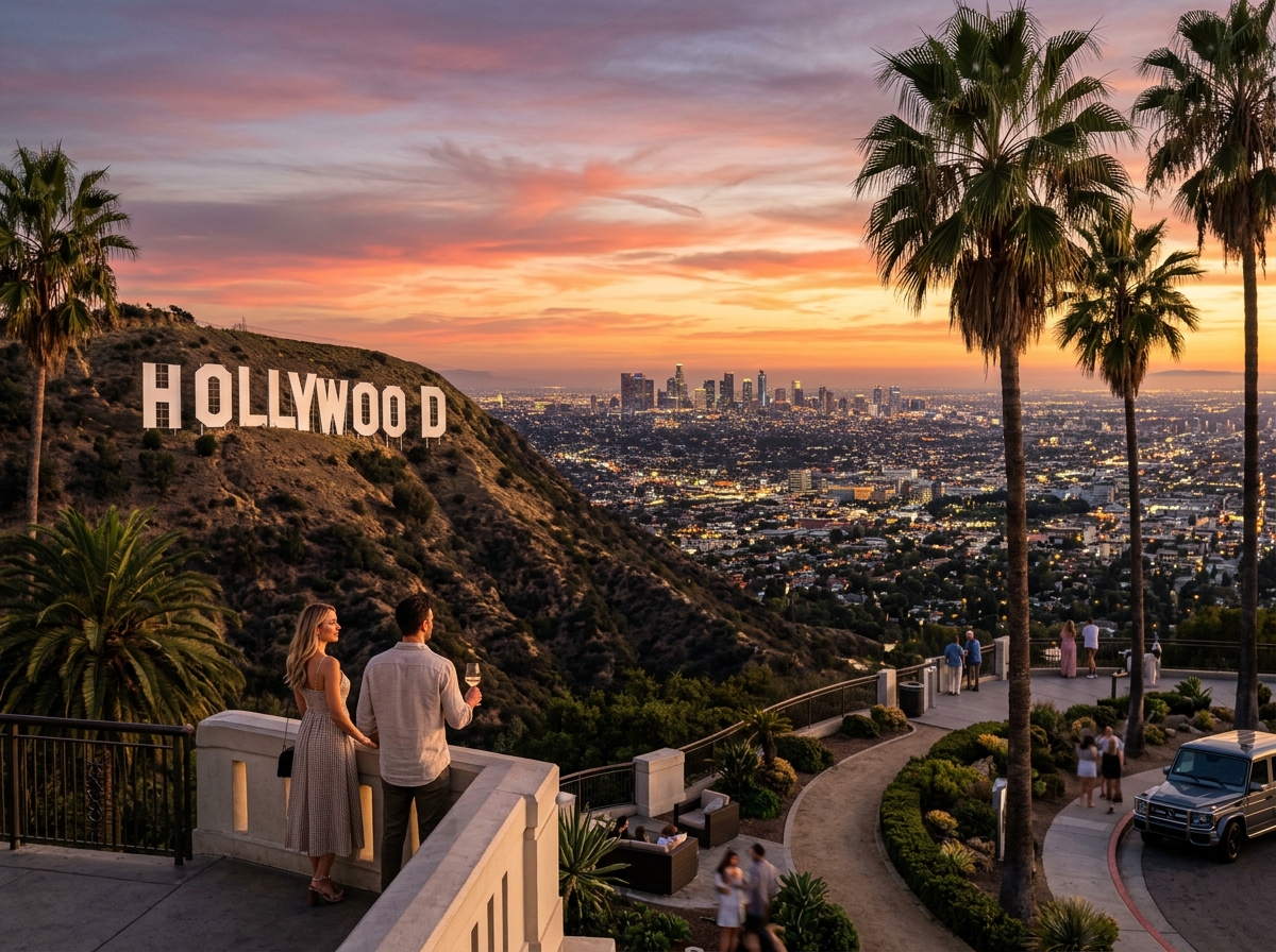 Hollywood Sign overlooking Los Angeles