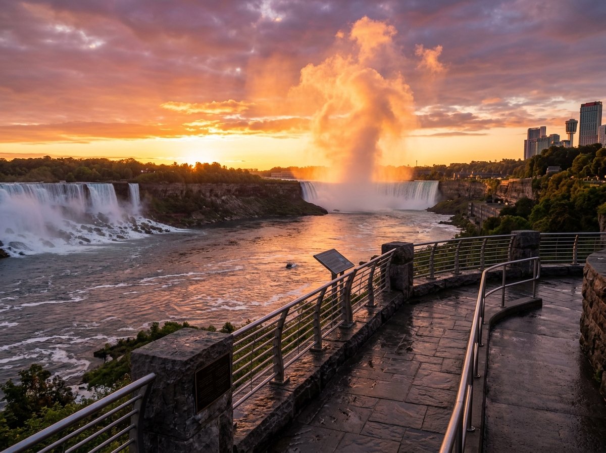 Sunrise at Niagara Falls