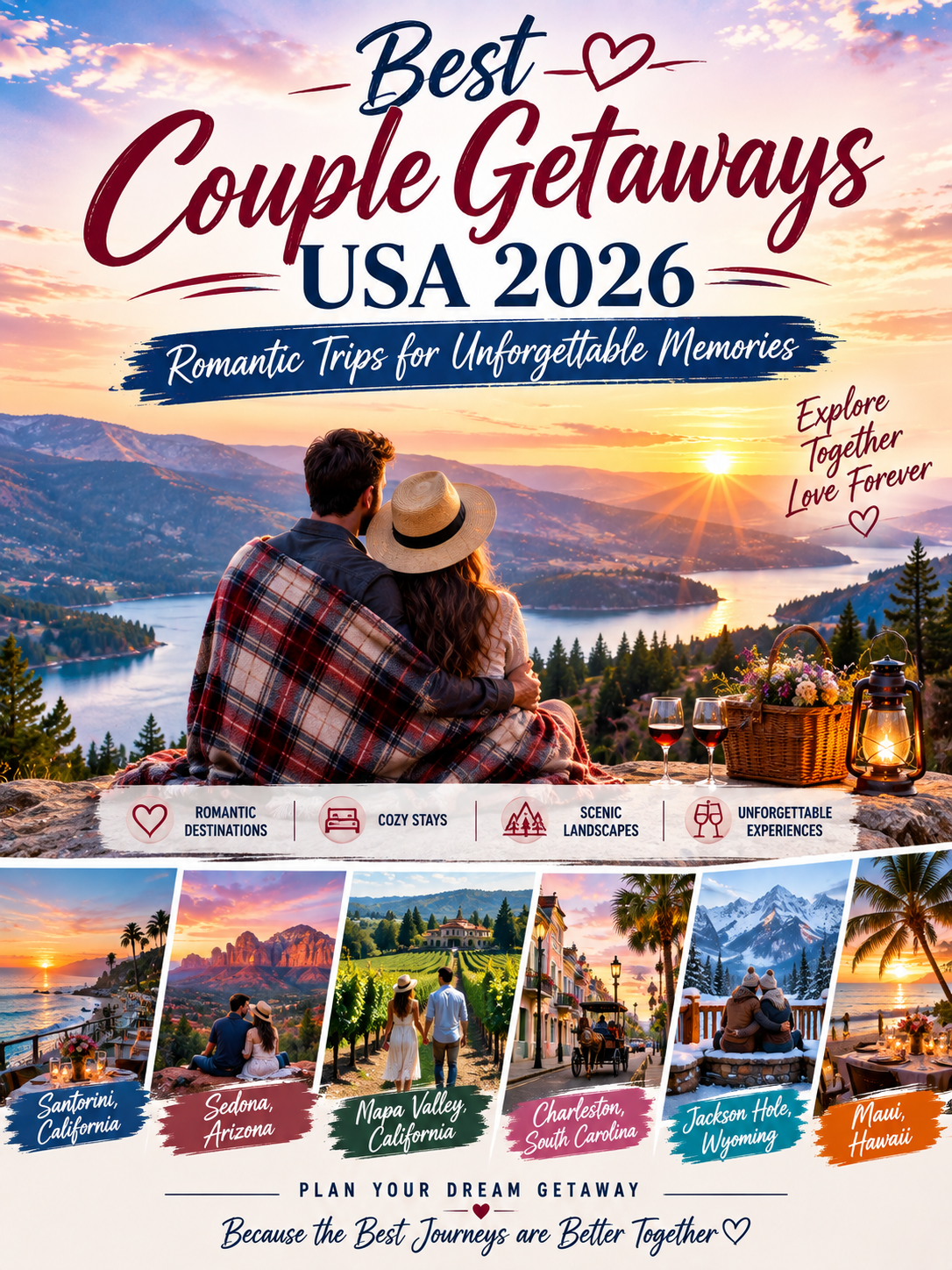 Best Couple Getaways USA 2026