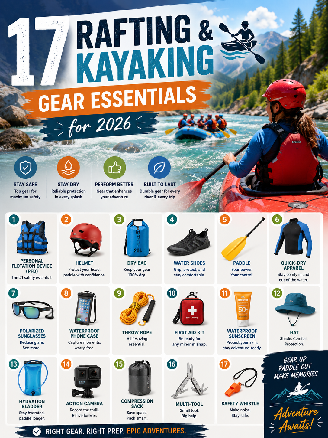 17 Rafting and Kayaking Gear Essentials for 2026