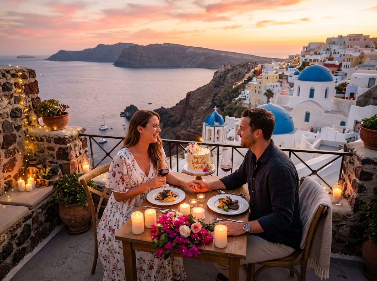 Couples — Santorini