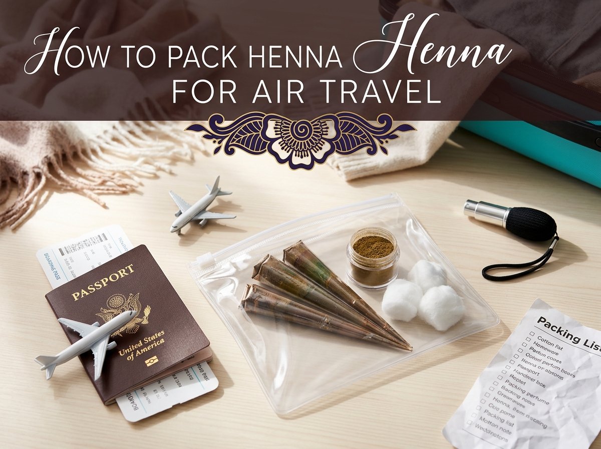 How to Pack Henna for Air Travel