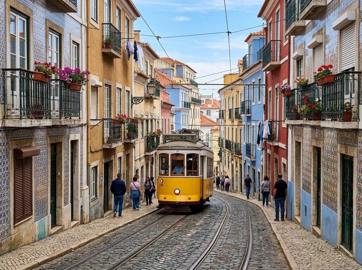 Lisbon Yellow Tram