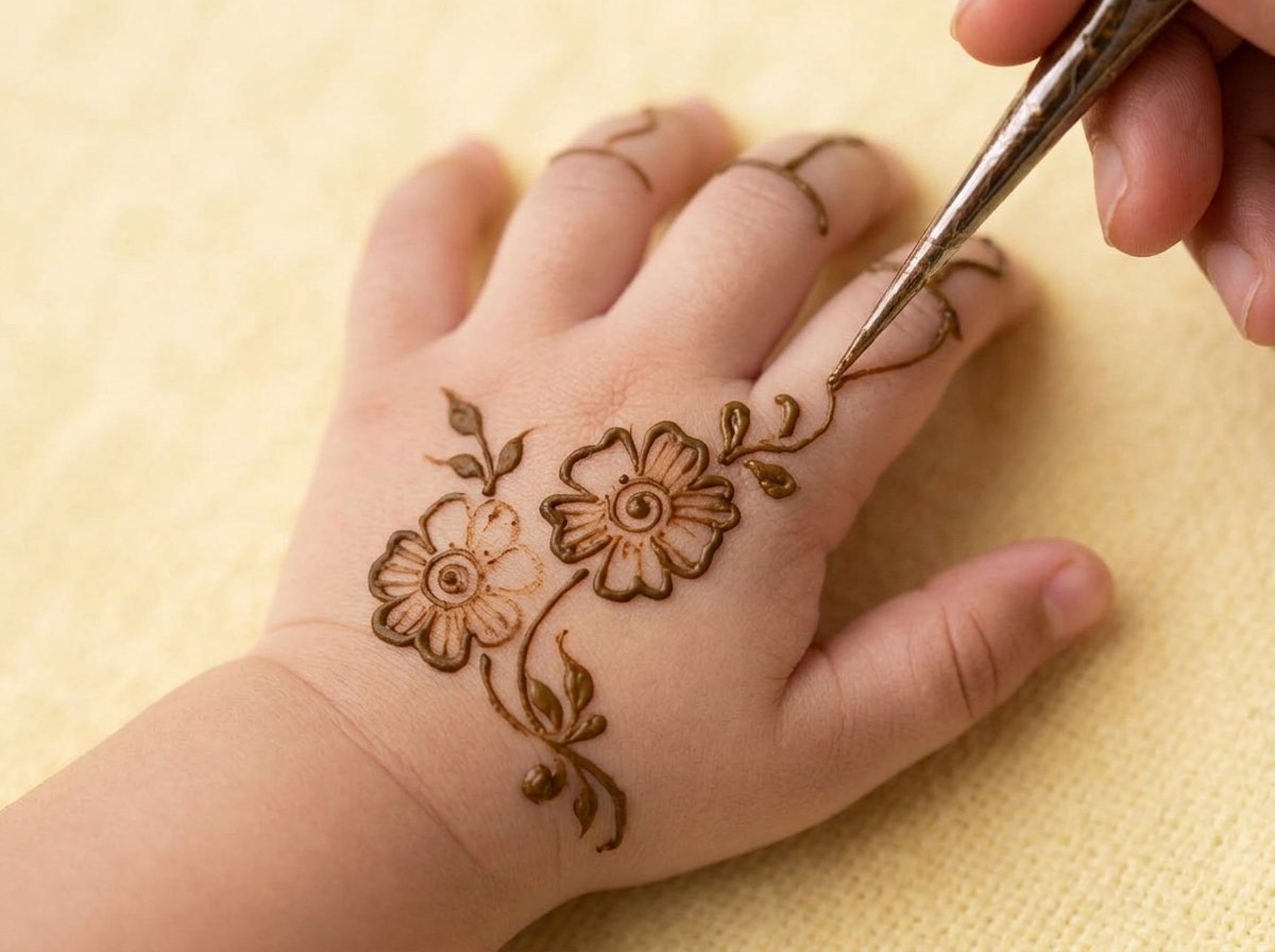 one dot flower