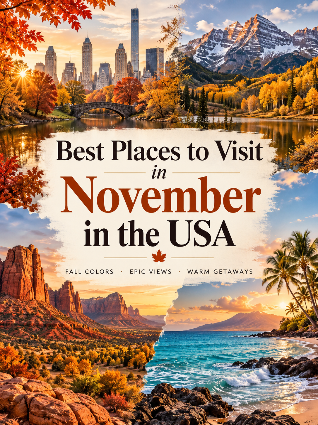 Best Places to Visit in November in the USA