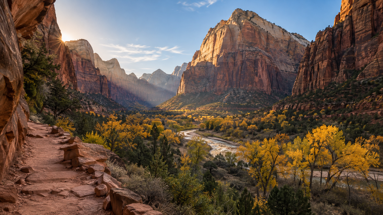 Autumn Canyon Trail Panorama