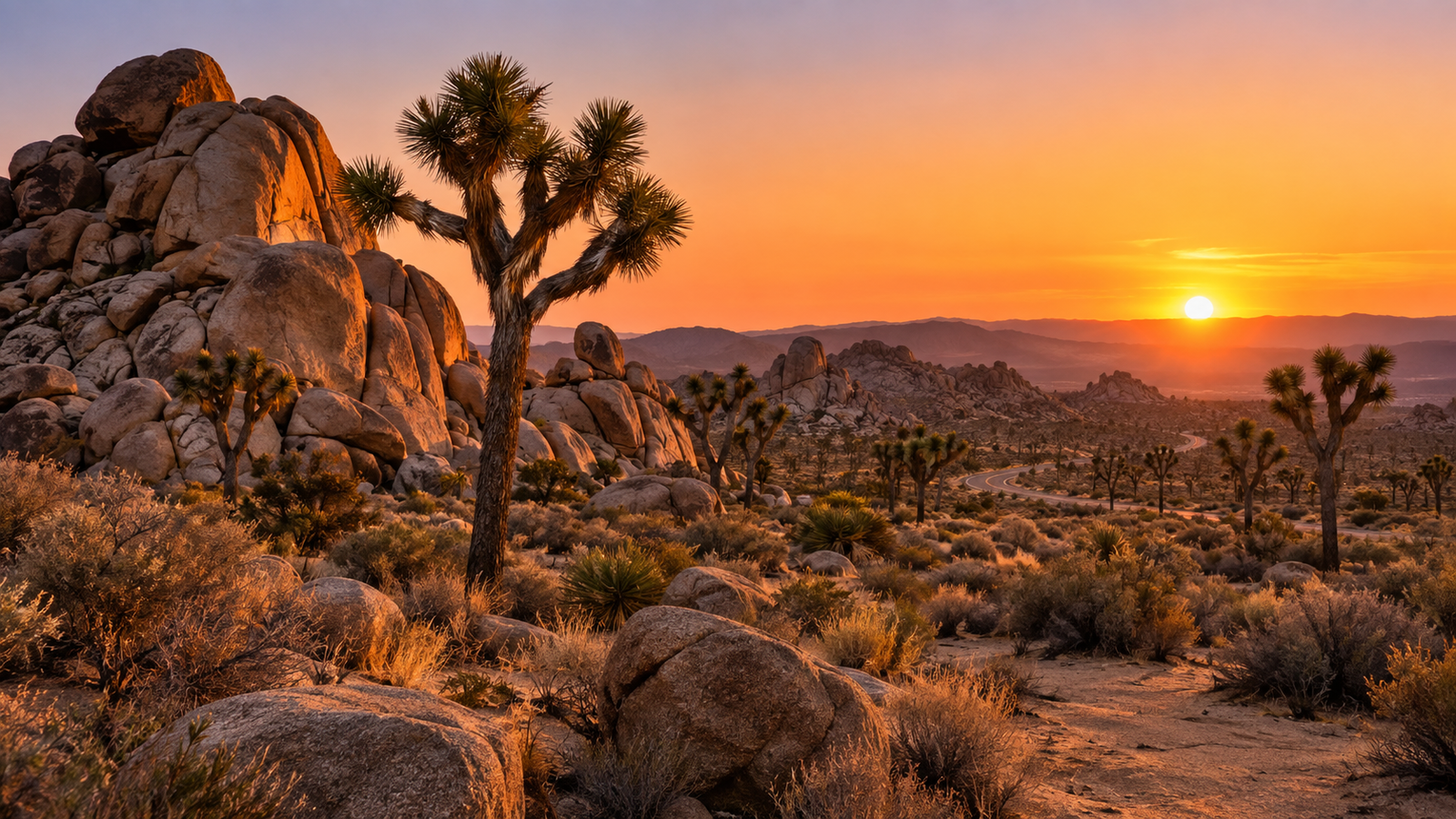 Golden Hour Joshua Tree Desert