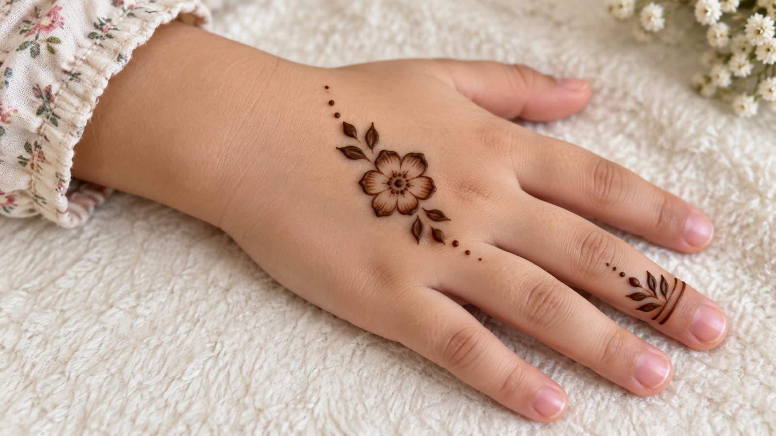 Simple Kids Mehndi Design
