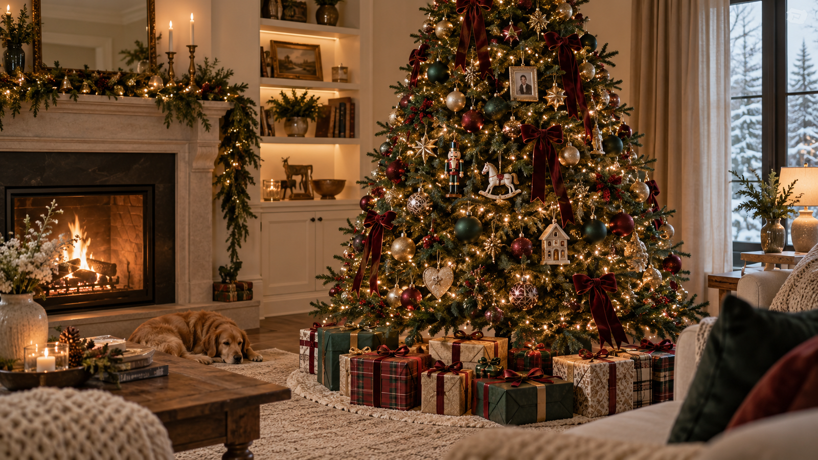 Cozy Christmas Living Room Glow

