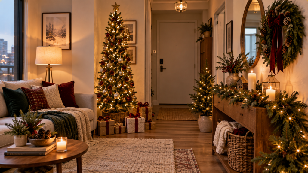 Small Space Christmas Decor Prompt