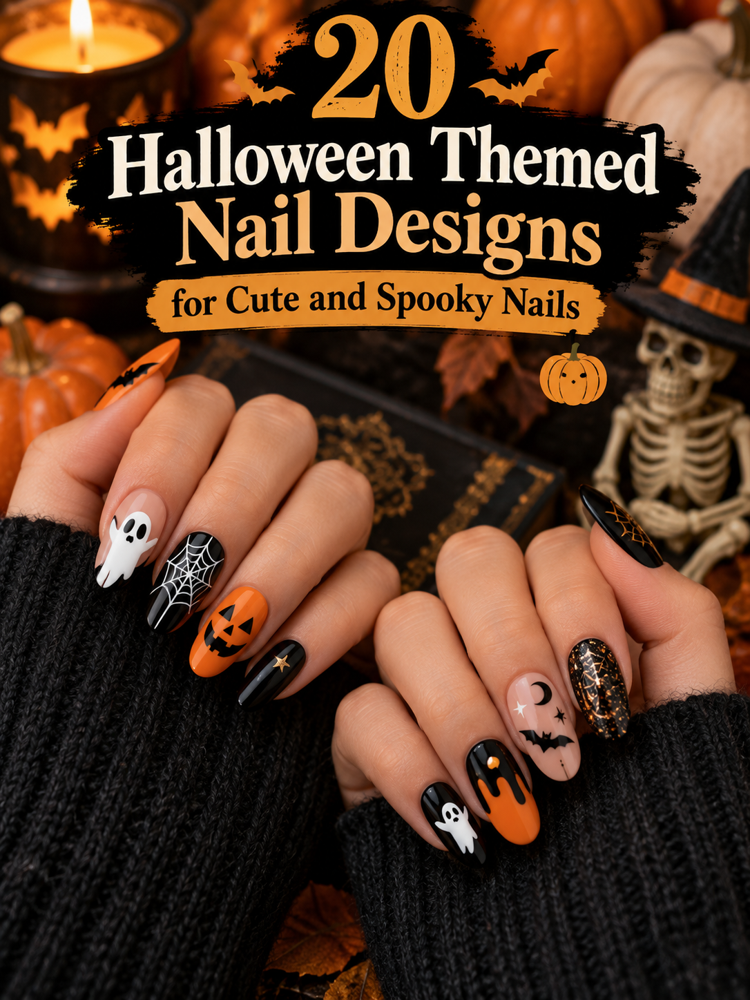 20 Halloween Nail Designs for Cute Spooky Nails
