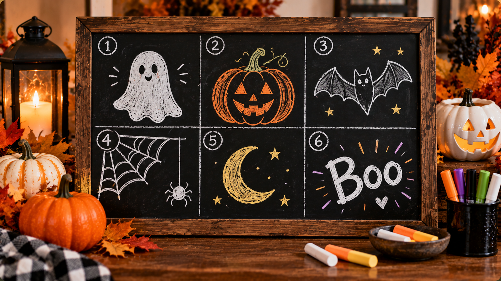 Easy Halloween Chalkboard Ideas