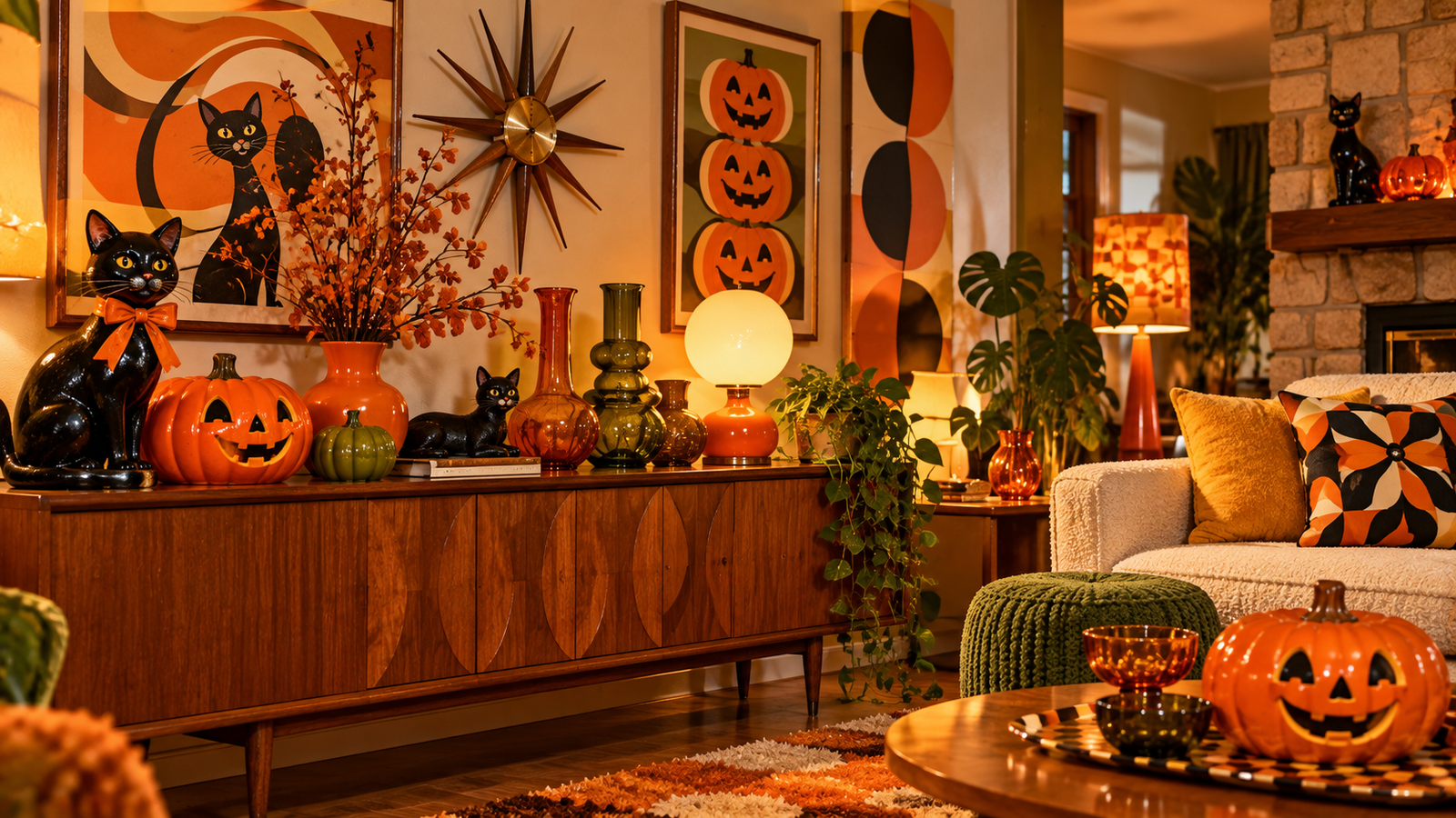 Retro Halloween Corner