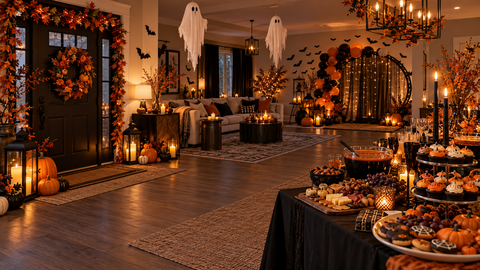 Halloween Party Setup