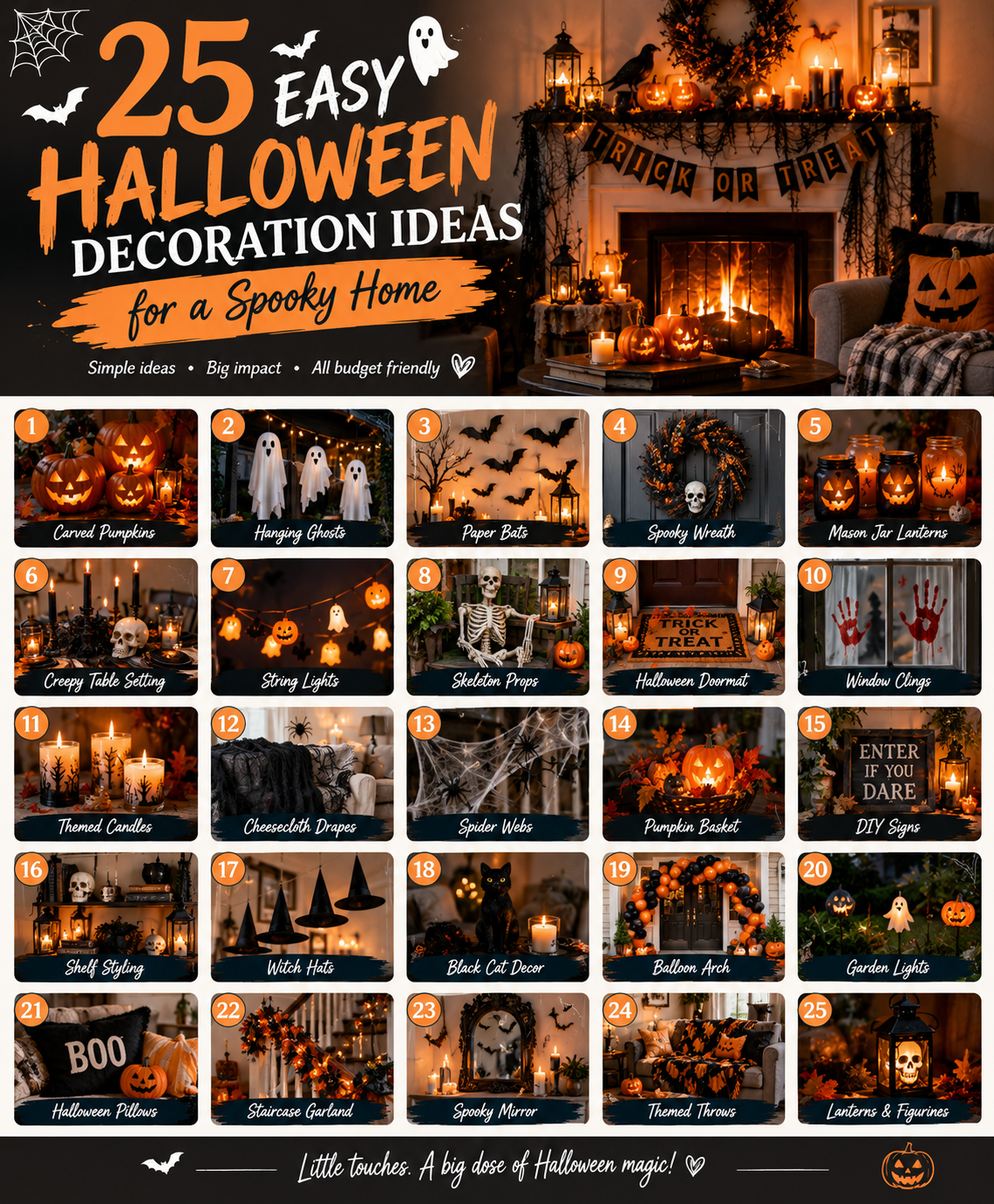 25 Easy Halloween Decoration Ideas