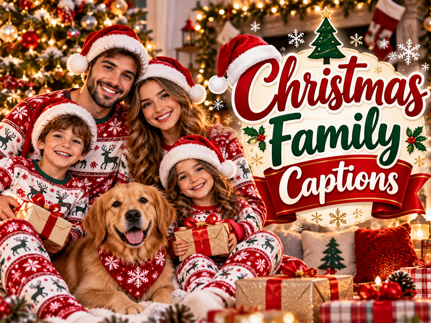 Christmas Family Captions