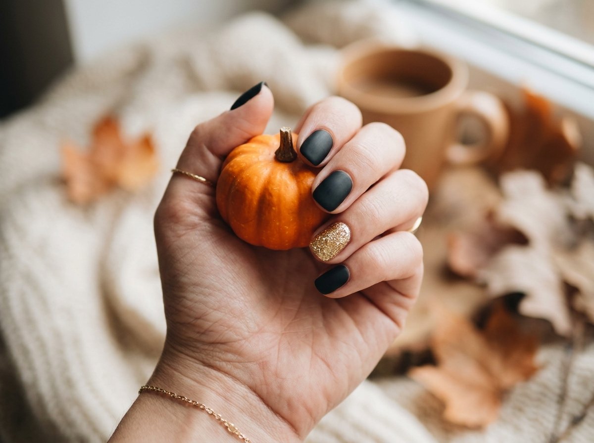 Simple Halloween Nails