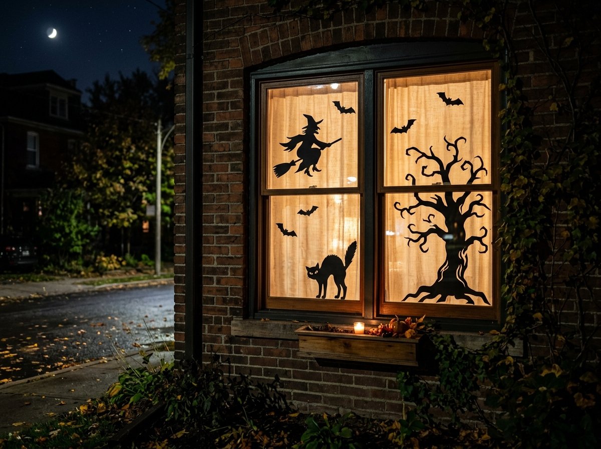 Haunted Window Silhouettes