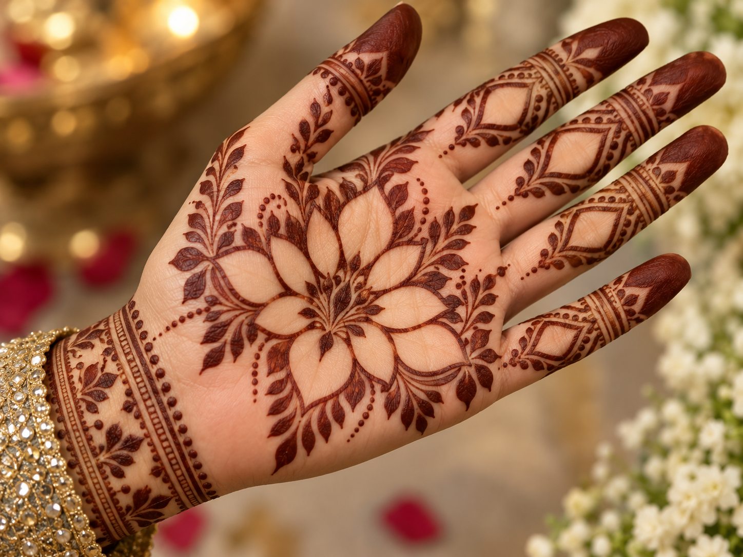 Negative Space Mehndi